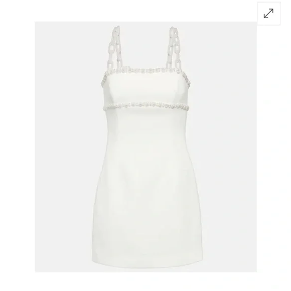 Rebecca Vallance | Dresses | Rebecca Vallancewomens White Perle Embellished  Crepe Minidress | Poshmark